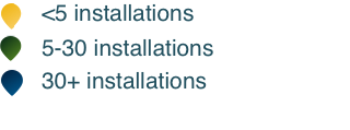 Legenda del numero di installazioni