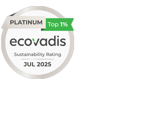 Medaglia di platino EcoVadis luglio 2025